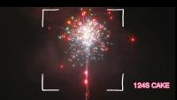 Cina Fabbrica cinese all'ingrosso 124 colpi torta fuochi d'artificio pirotecnica con grande effetto in vendita