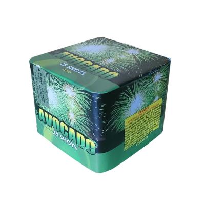 China Chinese Wholesale Gypsum Fireworks Pyrotechnics 25 Shots Mold Cake Fireworks 2025 For Yemen Djibouti Market for sale