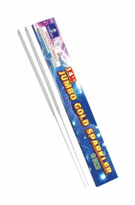 China Jumbo Gold Firework Sparkler 350mm 12 Inch 14 Inch Wedding Sparklers for sale