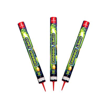 China Komeet Shinning Roman Candle Fireworks Pyrotechnics 88 Schoten voor Partij Te koop