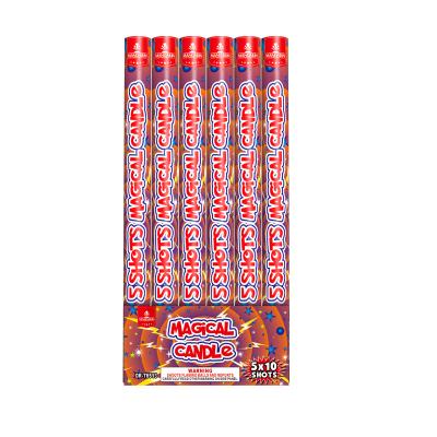 China Liuyang 5 Ballen Magisch Verklaard Roman Candles Fireworks AFSL Te koop