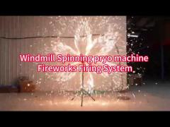 Cold Fountain Double Wheels Electric Magical Windmill Stage Fireworks Igniter Magic Wheel Fireworks 