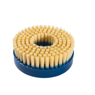 China Weld Cleaning Rough Surface Cleaning FMT Nylon Disc Rotary Floor Cleaning Brush For Polishing Machine for sale