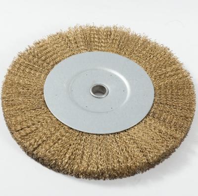 China Factory Direct Supply Crankshaft YL 2021 Hot Sale Carbon Steel Wire Circular Brushes Wheel Brass-Coated Deburring Polishing Brushes for sale