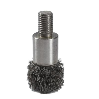 China Weld Cleaning Rough Surface Cleaning FUMAIT 304 Stainless Steel Polishing Cleaning Deburring Wire 25 Mm Diameter End Industrial Brushes for sale