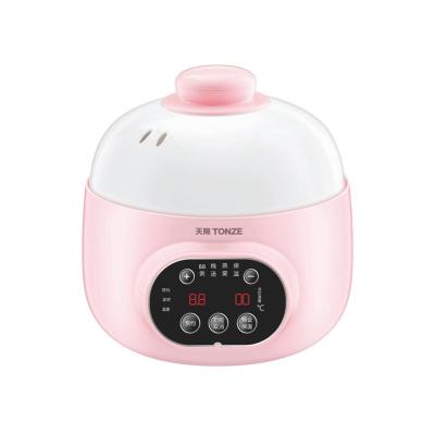 China 0.8L Mini Portable Car Baby Food Slow Cooker Soup and Bird's Nest Intelligent Steamer for sale