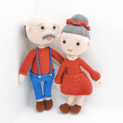 China China Hand Knitted Craft Gift Crochet Plush Toys Crochet Old Wife Doll Toys for sale