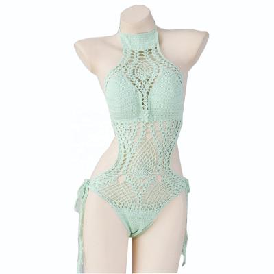 China Beautiful Breathable Hand Knitted Knitwear United Strap Swimsuit Ladies Fashion Crochet Clothing for sale