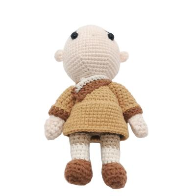 China China Source Works From Hengmei Craft Factory: Small Handmade Chinese Monk Knitted Crochet Doll Monk. for sale