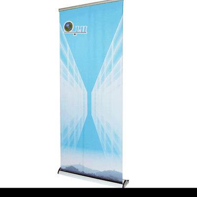 China Advertising Roll Up Retractable Aluminum Economic Roll Up Banner Custom Pull Up Retractable Aluminum Recycle Roll Up Banner Stand Display for sale