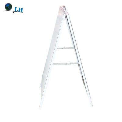 China Outdoor / Indoor Customized Portable Sidewalk Metal Poster Double Side Display Stand for sale