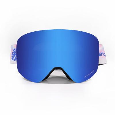 China OEM Wholesale Fast Delivery Frameless Mirrored Unisex Snowboard Glass Snowboard google Snow Ski Glass Goggles for sale