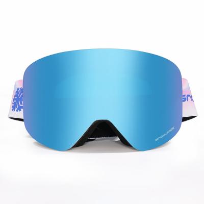 China Wholesale Safety Glasses Mirrored Frameless Snow Goggles Ski Glasses Sports Eyewear Goggle Ski Goggles New Arrivals Adult Snowboard Glass Anti Magnetic for sale