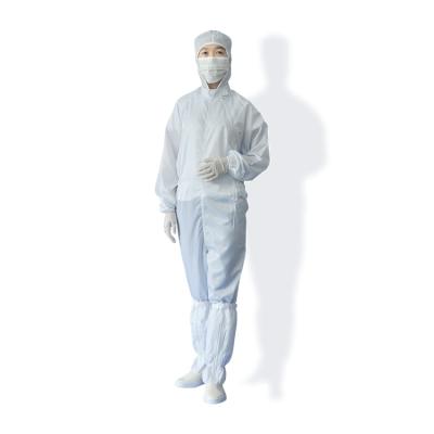 China White Esd Safety Dust Proof Workshop Anti-Static Industrial Workwear Overall Protected Coverall Working Uniform Manufacturer With Hood for sale