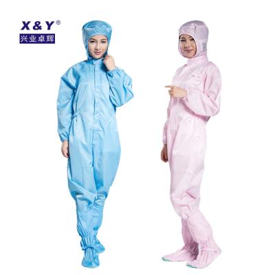 China High Quality Anti-Static Uniforms Work Clothes Standard Gmp Cleanroom Protective Safety Garment Clothing Anti-Static Coverall for sale