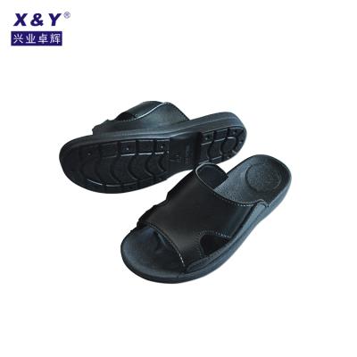 China Wholesale clean room PU antstatic unique indoor safety slipper pvc esd leather slippers for sale