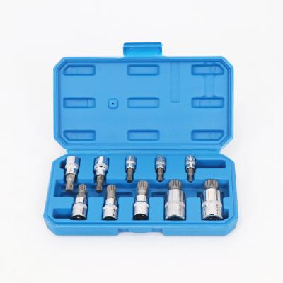 China HEX Hot Sale 10 Pcs Socket Wrench Bit Sets For Car Repair for sale