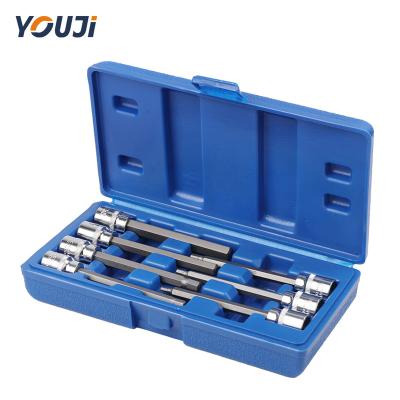 China HEX Hardware Tool Socket Combination 3/8 Long Socket Tool For 7pcs Socket Wrench for sale