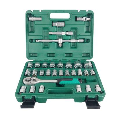 China Auto Repair Tool Kit Auto Repair Tool 32pcs Socket Wrench Set Ratchet Wrench Case Multifunctional 1/2