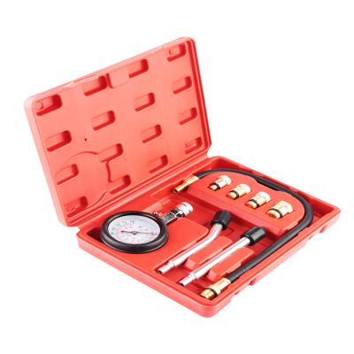 China Auto Repair Tools Professional Gas Petrol Engine Gauge Kit 8 Pieces Measuring Kit Tester Compression Cylinder Engine for sale