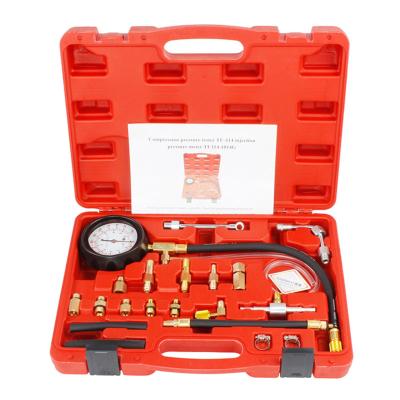 China Smart Cars Diagnostic Pressure Gauge Test Kit Fuel Pressure Gauge Engine Full Test Kit for sale