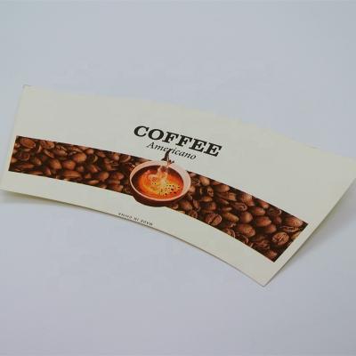 China Two Color Printing Disposable Paper Fan PE Coated For Paper Cup Making for sale