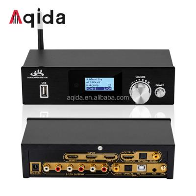 China Home cinema ; Music ; Game ; Aqida 4K 60Hz High Fidelity Surround - Sound DAC to Optical Coaxial DTS AC3 SPDIF RCA 5.1 Digital-Analog Audio Converter for sale