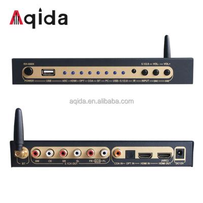 China Home cinema ; Music ; Game ; Aqida 5.1 Ch HD Audio Speed ​​AC3 DTS Digital-Analog Surround - Set Top Box USB Sound Media Player for sale