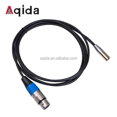 China Aqida SLR camera mini camera 3 pin cable xlr microphone audio cable adapter xlr male to female XLR cable for sale