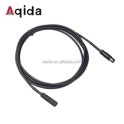 China Aqida Camera Female 3 Pin Mini XLR To Camera Male Microphone Cable Connection Mini XLR 3 Pin Audio Extension Cable for sale