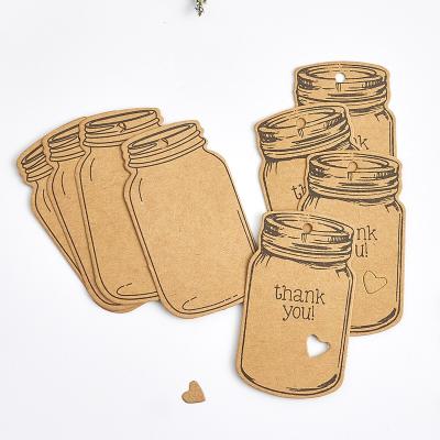 China Sustainable Custom Original Recycled Circle Round Shape Kraft Paper Bag Tag for sale