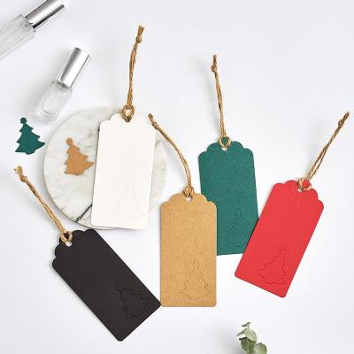 China Viable Wholesale Customized Paper Christmas Fashion Hang Tags For Clothes for sale