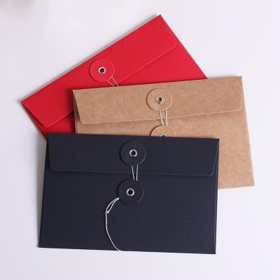 China Recyclable High Quality Custom Brown Kraft Paper Envelope Bag for sale