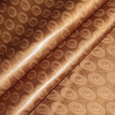 China Super Antistatic Gold XL Bazin Riche Fabric Printed Cotton Twill Textile Fabric For Nigeria Shirt Fabric for sale