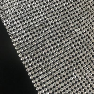 China 2mm GOOD QUALITY Durable Crystal Fabric Sheet For Dress for sale