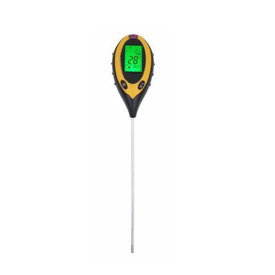 China Garden 4 in 1 Garden Measuring Tool Digital Display Soil Moisture Sensor PH Meter Sunlight Meter Soil Temperature Tester for Plants for sale