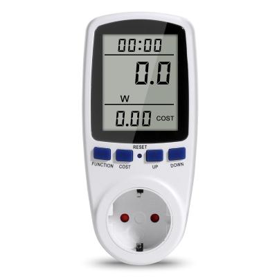 China Digital AC Electric Meter Electricity Meter With EU Plug Watt Meter KWH Meter Smart Electric Power Meter EU Plug for sale