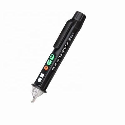 China Dual Test AC Voltage Range 12V-1000V/48V-1000V Non-contact AC Voltage Detector Tester with Adjustable Sensitivity LED Flashlight Buzzer Alarm for sale