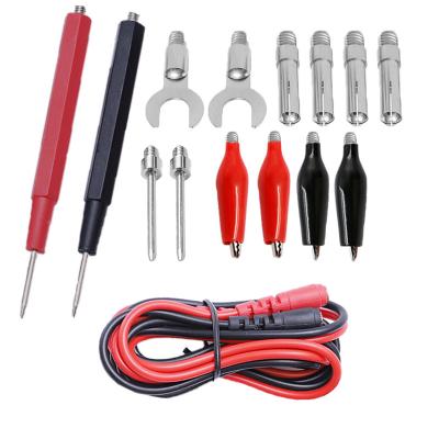 China For Multimeter Probe 16pcs in 1 Line Multifunctional Wires Cable Clip Cable Test Kit Assortment Set Digital Multimeter Tester Probe Test for sale