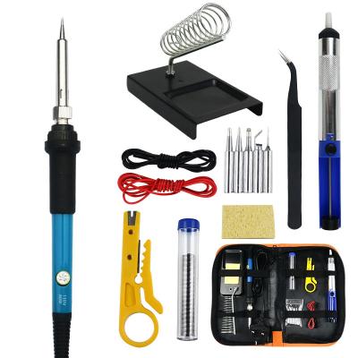 China 1 Soldering Irons 1 Soldering Iron Kits 60W Electric Welding Adjustable Temperature 10 In 110V 220V Iron Adjustable Temperature for sale