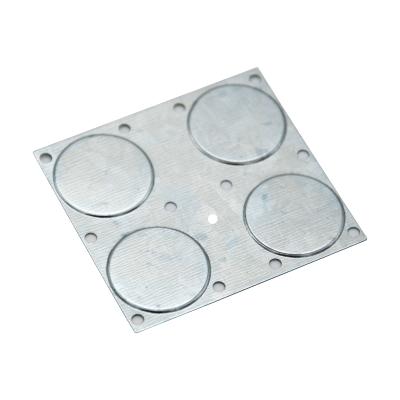 China Electronic OEM Galvanized Plate Metal Stamping FLAT BRACKET Parts With BENCHMARK for sale