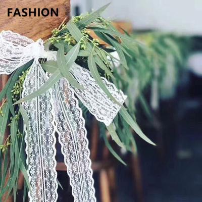 China Luster Yiwu factory wholesale 4.5CM*50Y wedding decorations flower walls wedding bouquets to decorate lace ribbon for sale