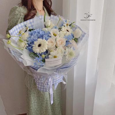 China 2020 Factory Wholesale New Arrival Biodegradable Bouquet 100%waterproof Flower And Gift Wrap Korean Yiwu Fresh Paper for sale