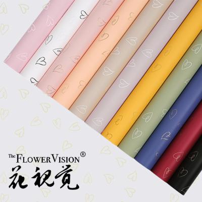 China New Design Fashion Biodegradable Double Sided Flower Wrapping Paper Korean Waterproof Paper For Flower Wrapping for sale