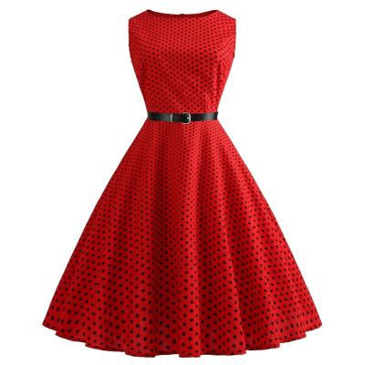 China Summer Viable Dress Women Vintage 50s 60s Party Office Maxi Dress Retro Rockabilly Casual Rockabilly Dresses Female Vestidos for sale