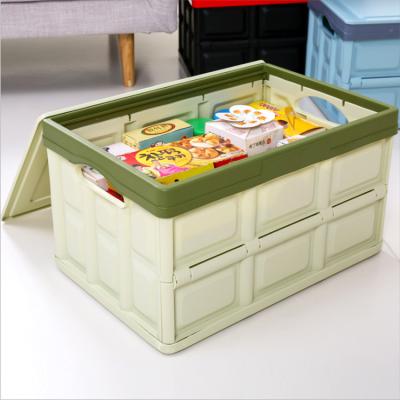 China Household Viable Wholesale Plastic Collapsible Organizer Storage Box for sale