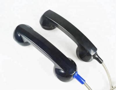 China Hearing Protection Stain ABS Public Phone Handset Seat Tied Telephone Booth Telephone Booth Steel Cable Handset for sale