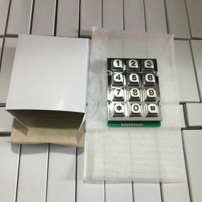 China Waterproof / Waterproof 3x4 12 Key Waterproof Metal Zinc Alloy Backlight Numeric Keypad For Door Access System for sale