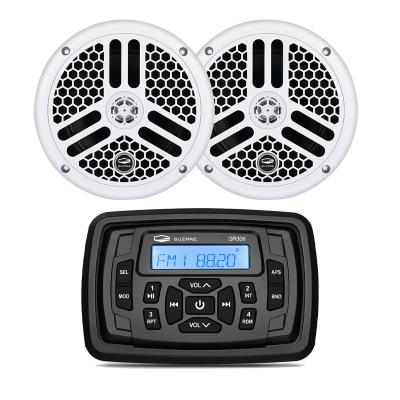 China BT Marine Audio MP3 Waterproof Stereo Radio Receiver +6.5 Inch Marine Waterproof Stereo Speakers Suitable For RV ATV Motorcycle for sale