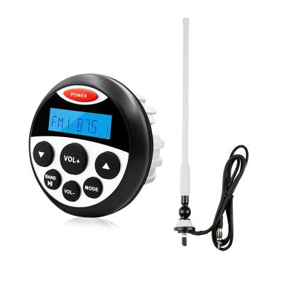 China Motorcycle/boat/ATV/UTV/Golf FM AM Trolley Marine Radio Waterproof Stereo Motorcycle Car Audio MP3 Player Radio Antenna for Yacht ATV UTV Tractor for sale